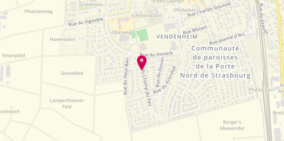Plan de AC2I Sécurité, 8 Rue Champ du Feu, 67550 Vendenheim