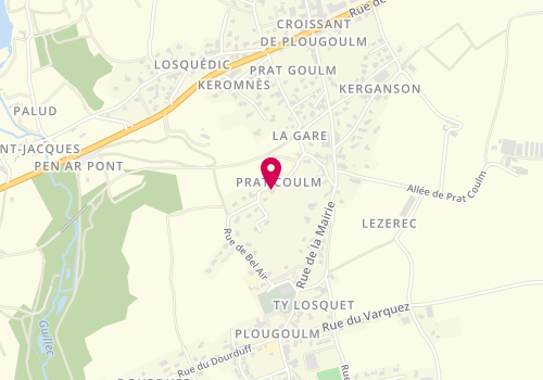 Plan de Etg, 282 Rue la Chapelle de Prat Coulm, 29250 Plougoulm