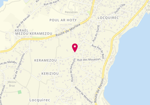 Plan de QUERREC Michel, 51 Route de Kerboulic, 29241 Locquirec