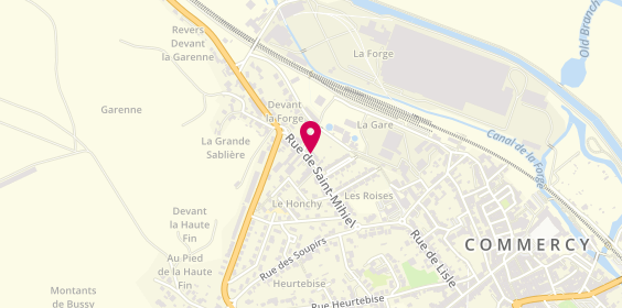 Plan de Électricien LEMOINE Jean Philippe, 34 Rue de Saint-Mihiel, 55200 Commercy