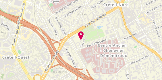 Plan de Myelec Services, 8 Rue d'Anjou, 94000 Créteil