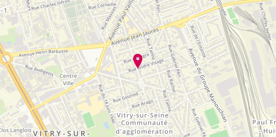 Plan de Entreprise Electrique et Telephonique, 138 Avenue Andre Maginot, 94400 Vitry-sur-Seine
