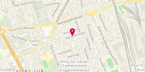 Plan de Geet, 29 Rue André Visage, 94400 Vitry-sur-Seine