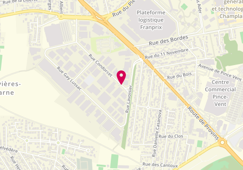 Plan de Jl Securite, Angle 21 Rue Condorcet
8 Rue Lavoisier, 94430 Chennevières-sur-Marne