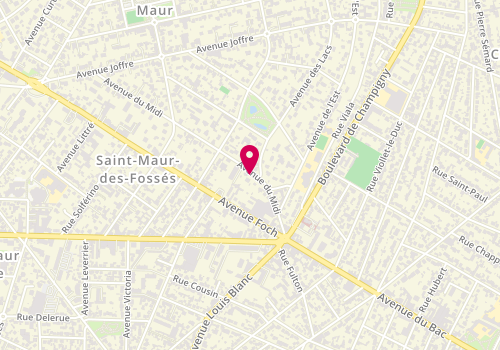 Plan de Teo2S, 46 Bis Avenue du Midi, 94100 Saint-Maur-des-Fossés