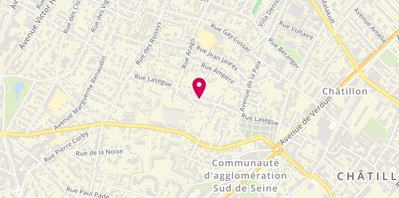 Plan de Unielec, 89 Rue Lasegue, 92320 Châtillon