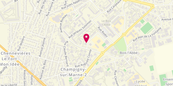 Plan de Azh Electricite, 10 Avenue Boileau, 94500 Champigny-sur-Marne