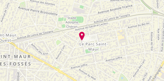 Plan de Ip2S, 19 Place Marronniers, 94100 Saint-Maur-des-Fossés