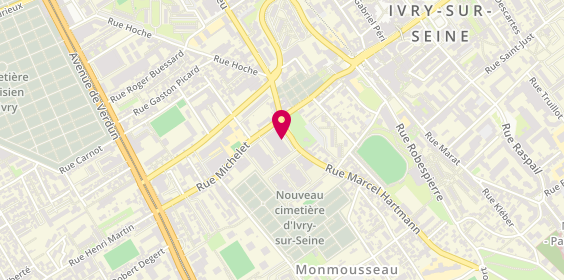 Plan de Brunet, 112 Rue Marcel Hartmann, 94200 Ivry-sur-Seine
