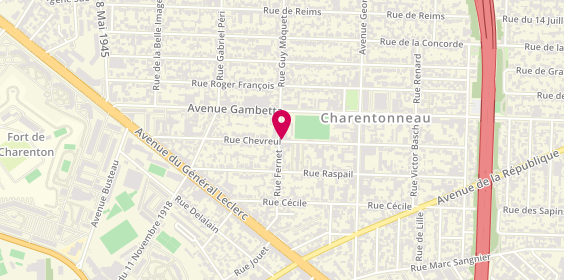 Plan de Marcelec, 55 Rue Chevreul, 94700 Maisons-Alfort