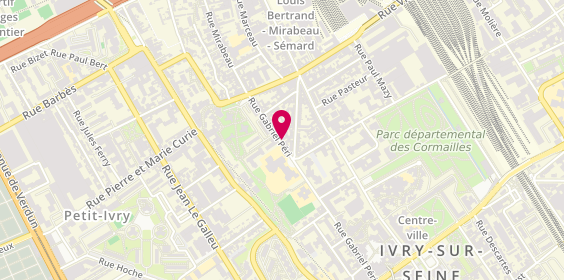 Plan de Etablissements Ravat Bainée, 66 Rue Gabriel Péri, 94200 Ivry-sur-Seine