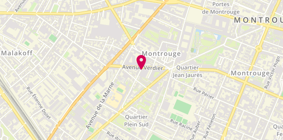 Plan de Spinnaker, 1 Rue Arthur Auger, 92120 Montrouge