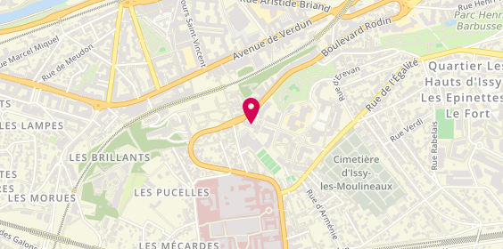 Plan de SAS Patricks, 99 Boulevard Rodin, 92130 Issy-les-Moulineaux