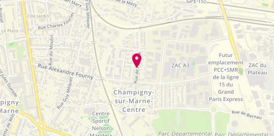 Plan de BARBIER Benjamin, 36 Rue de l'Egalite, 94500 Champigny-sur-Marne