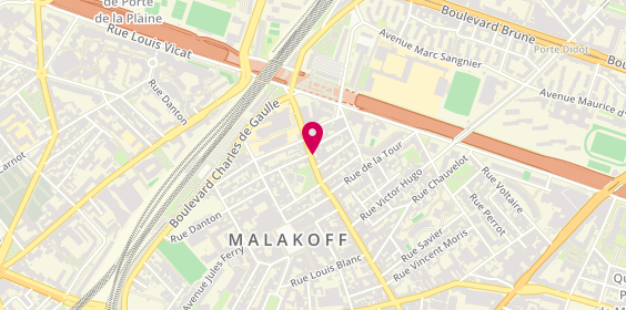Plan de Electricien Malakoff Domotique, 25 avenue Pierre Larousse, 92240 Malakoff