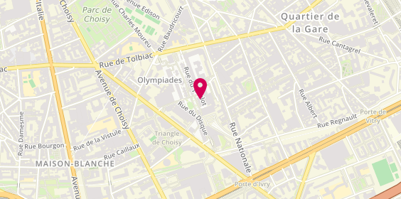 Plan de Multiprise Service, 32 Rue du Javelot, 75013 Paris
