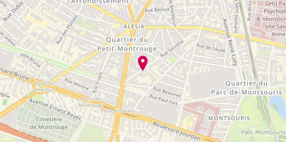 Plan de A.I.E Electricité, 47 Rue Sarrette, 75014 Paris