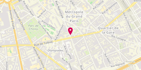 Plan de Une Main Pour Tous, 90 Rue Nationale, 75013 Paris