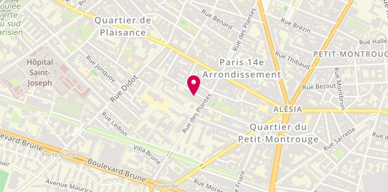 Plan de Benoit Electricien, 7 Rue Louis Morard, 75014 Paris