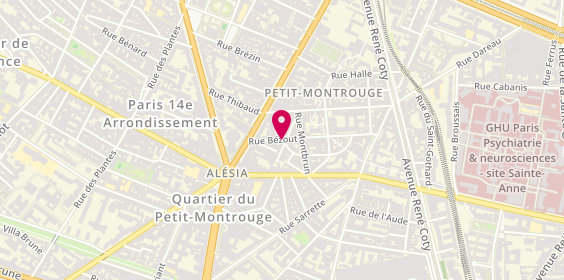 Plan de Inti Rénovation, 37 Rue Bezout, 75014 Paris