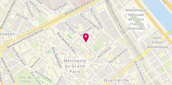Plan de Berriches Lazhar Elec, 38 Rue Dunois, 75013 Paris