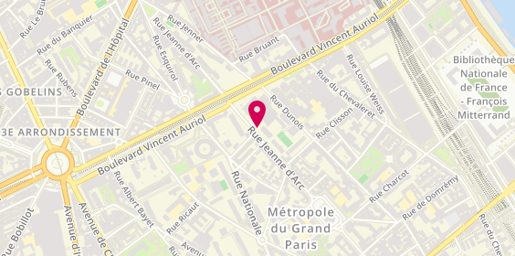 Plan de Softelec Electricité, 78 Rue Jeanne d'Arc, 75013 Paris