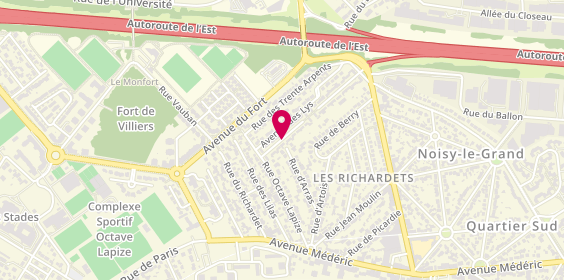 Plan de 2M Electricite, Zone Industrielle des Richardets
14 Rue du Ballon, 93160 Noisy-le-Grand