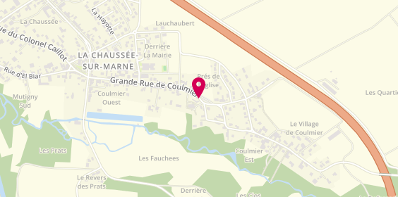 Plan de BASTIEN Jean-Marie, 50 Grande Rue Coulmier, 51240 La Chaussée-sur-Marne