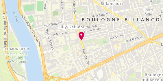 Plan de Demeocq Olivier, 133 Rue Silly, 92100 Boulogne-Billancourt