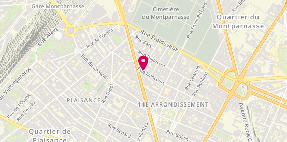 Plan de Michel Toullier Electricien, 50 Rue Liancourt, 75014 Paris