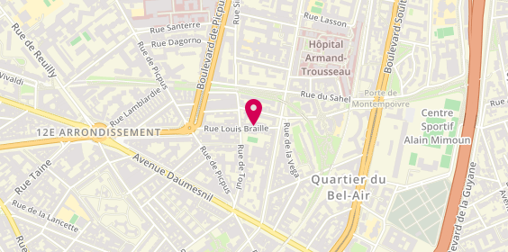 Plan de Eclairage Jmd, 27 Rue Louis Braille, 75012 Paris