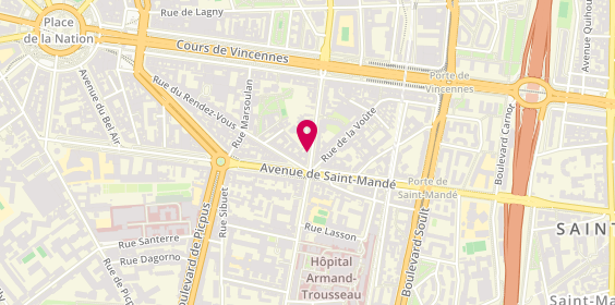 Plan de Dacosta, 61 avenue du Dr Arnold Netter, 75012 Paris