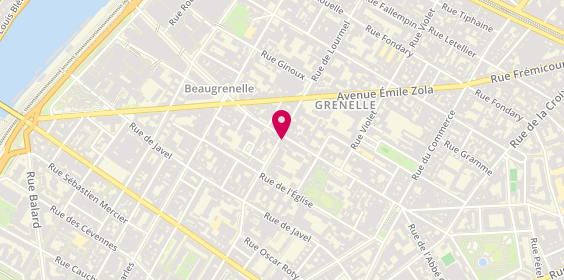 Plan de Bernard - Habitat - Service, 75 Rue Lourmel, 75015 Paris