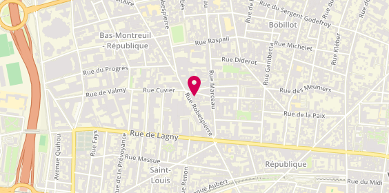 Plan de Ellit & Co, 77 Rue Robespierre, 93100 Montreuil