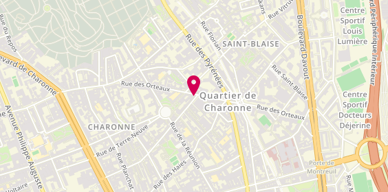 Plan de Cabcom, 95 Rue des Vignoles, 75020 Paris