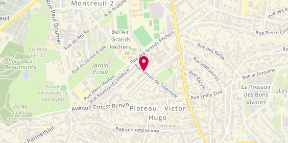 Plan de Gomes Goncalves, 158 Rue Lenain de Tillemont, 93100 Montreuil