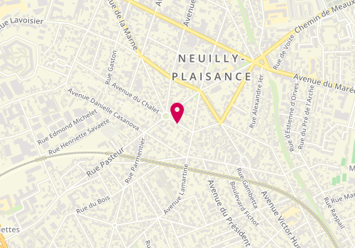 Plan de Numelec, 72 Avenue Chalet, 93360 Neuilly-Plaisance
