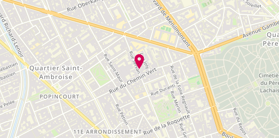 Plan de REN Habitat, 38 Rue Servan, 75011 Paris
