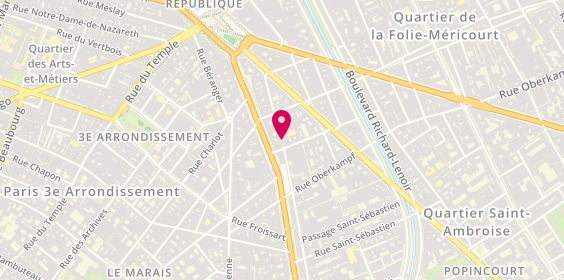 Plan de Ms Felec, 122 Rue Amelot, 75011 Paris