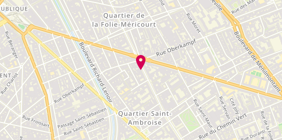 Plan de VDIP Paris, 75 Avenue Parmentier, 75011 Paris