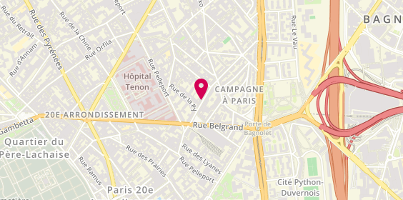 Plan de Ets Rousset & Fils, 13 Rue du Capitaine Ferber, 75020 Paris