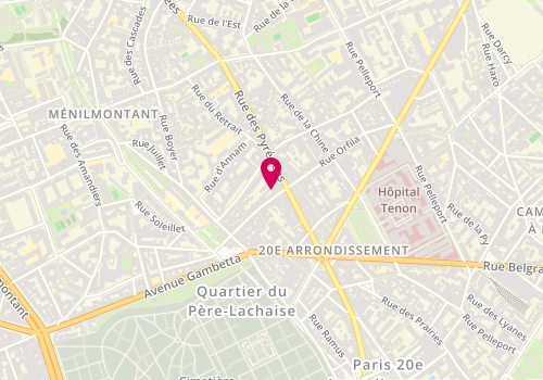 Plan de Spitelec, 33 Rue Orfila, 75020 Paris