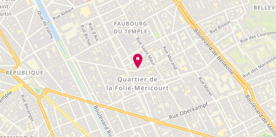 Plan de Compagnie Francaise du Batiment, 51 Rue de la Fontaine au Roi, 75011 Paris