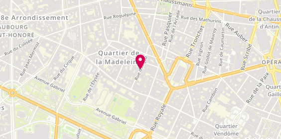 Plan de Bailly Monthury et Fils, 14 Rue Anjou, 75008 Paris