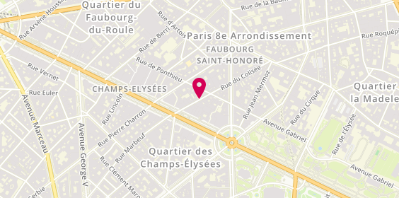 Plan de A.E Les Bons Fils, 17 Rue Colisée, 75008 Paris