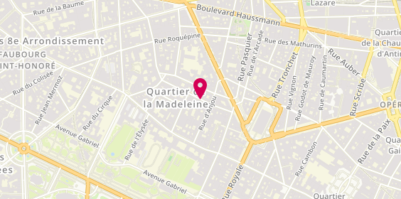 Plan de Etablissement Abrial, 15 Rue de Surene, 75008 Paris