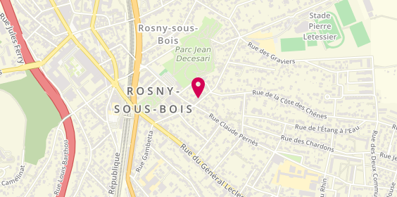 Plan de E2P, 23 Rue Edouard Beaulieu, 93110 Rosny-sous-Bois
