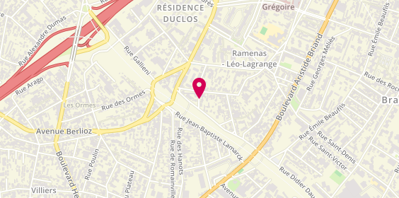 Plan de General Reseau Electricite Informatique, 34 Rue Irenee Lecocq, 93100 Montreuil