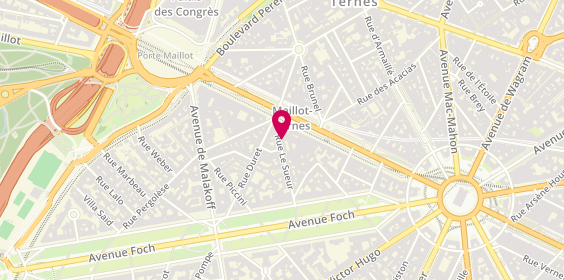 Plan de Atelier Foch, 22 Rue le Sueur, 75116 Paris