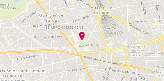Plan de Aalux, 14 Place Henri Bergson, 75008 Paris